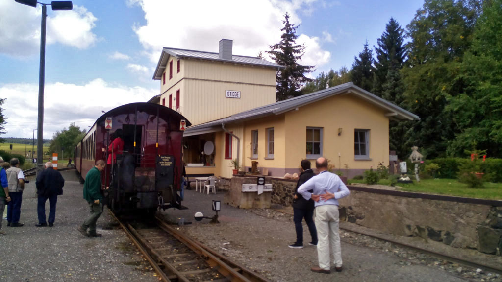 Parada en la estación de Stiege