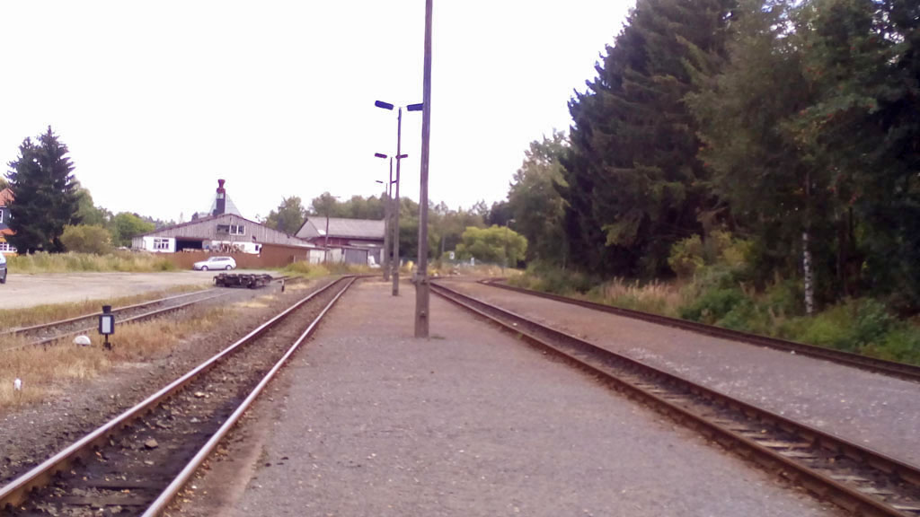 Vías de la estación de Stiege lado Straßberg