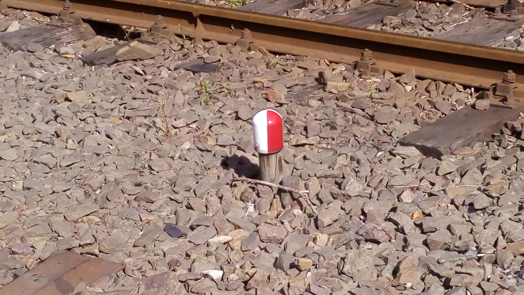 Piquete de entrevías realizado con estaca y material plástico (habitual)