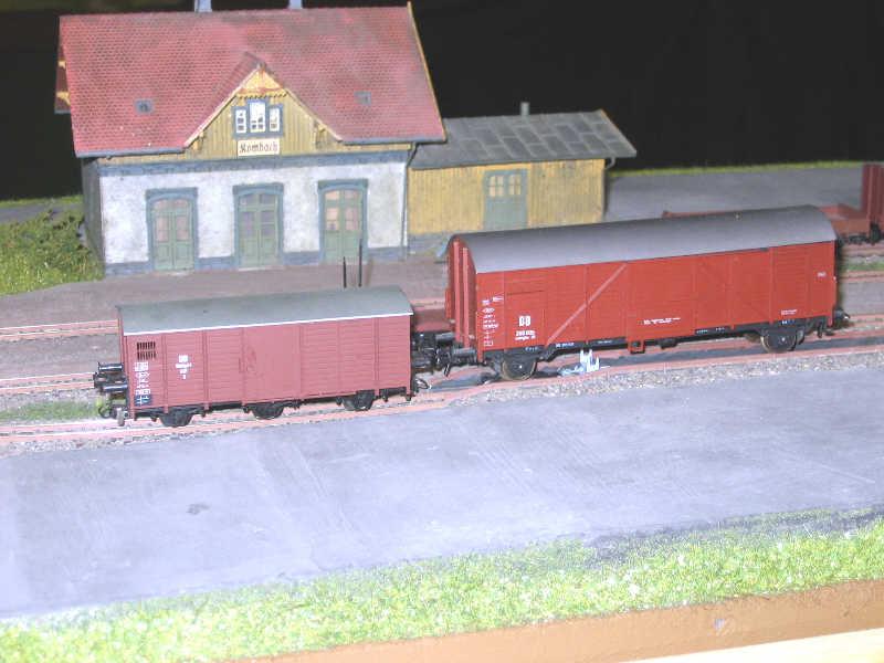 Sistema de carga de vagones en trucks portadores. Módulos de FREMO H0e