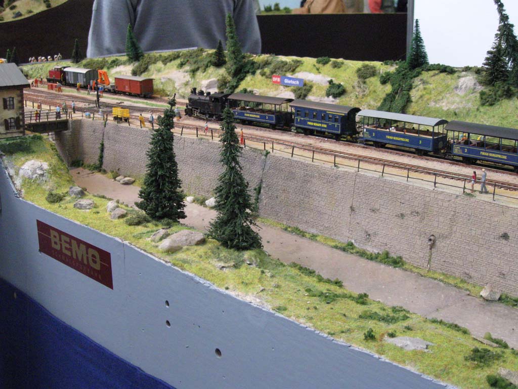 Maqueta de la estación de la DFB de Gletsch vista desde otra perspectiva