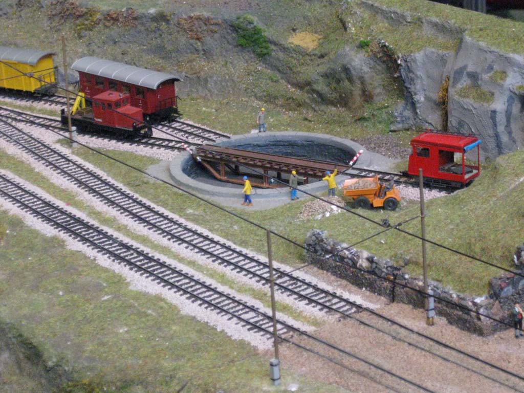 Otra plataforma giratoria en la estación de Furka