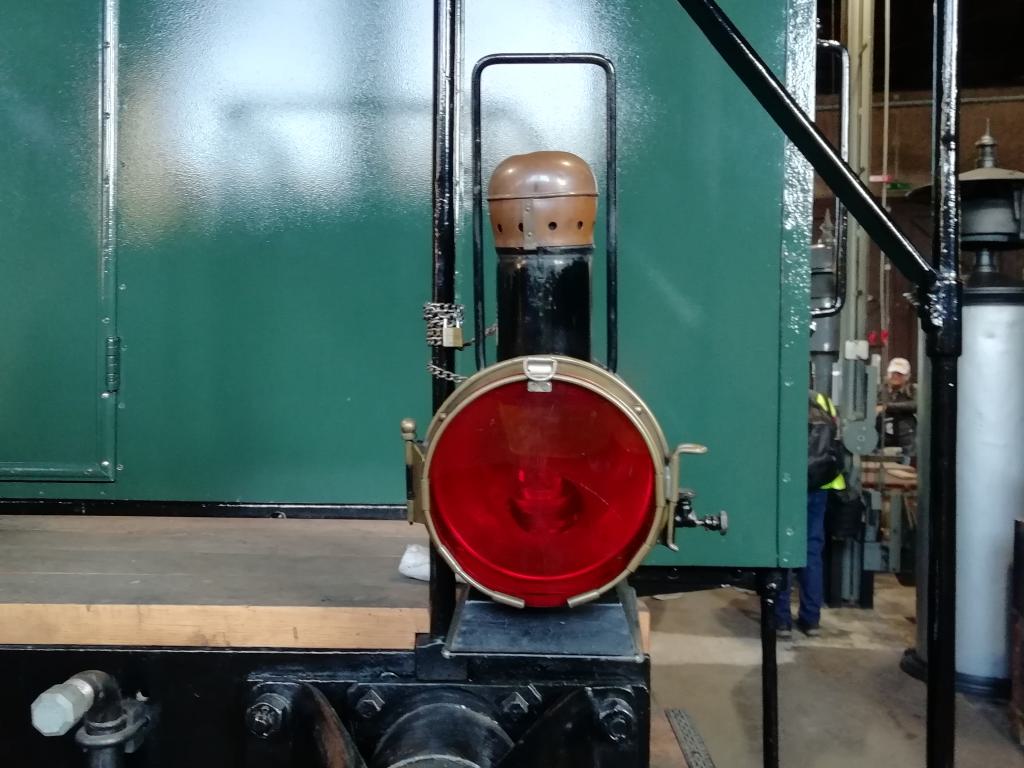 Farolillo de cola de gasógeno de los ferrocarriles suizos