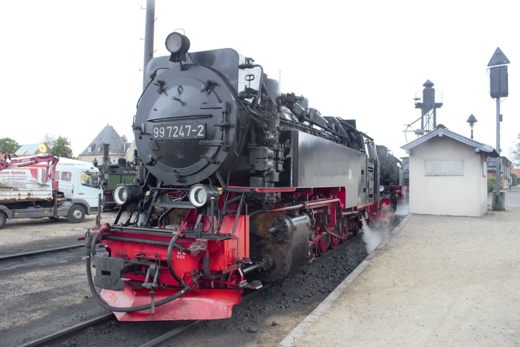 Locomotora tanque 1E1 99 7247-2 que comenzsó a funcionar el 12/04/1957 en la Deutsche Reichsbahn