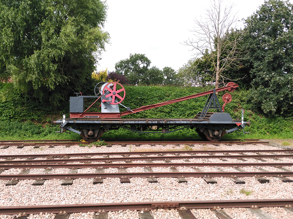 Vagón grua, fabricado en 1957 por Werkspoor